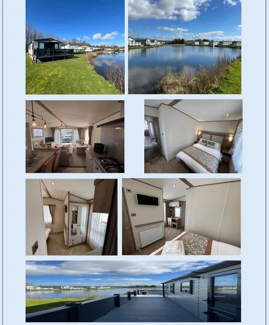 Ferienpark Lakeside Location, Sleeps 8, 3 Bedrooms, Fully Glazed Wrap Around Decking, Haven Lakeland, District