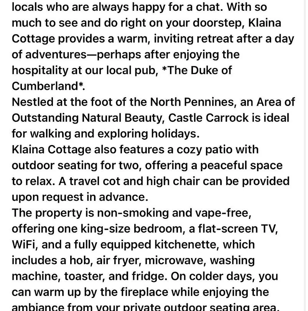 Klaina Cottage Near Carlisle, The Borders And The North Pennines * Castle Carrock