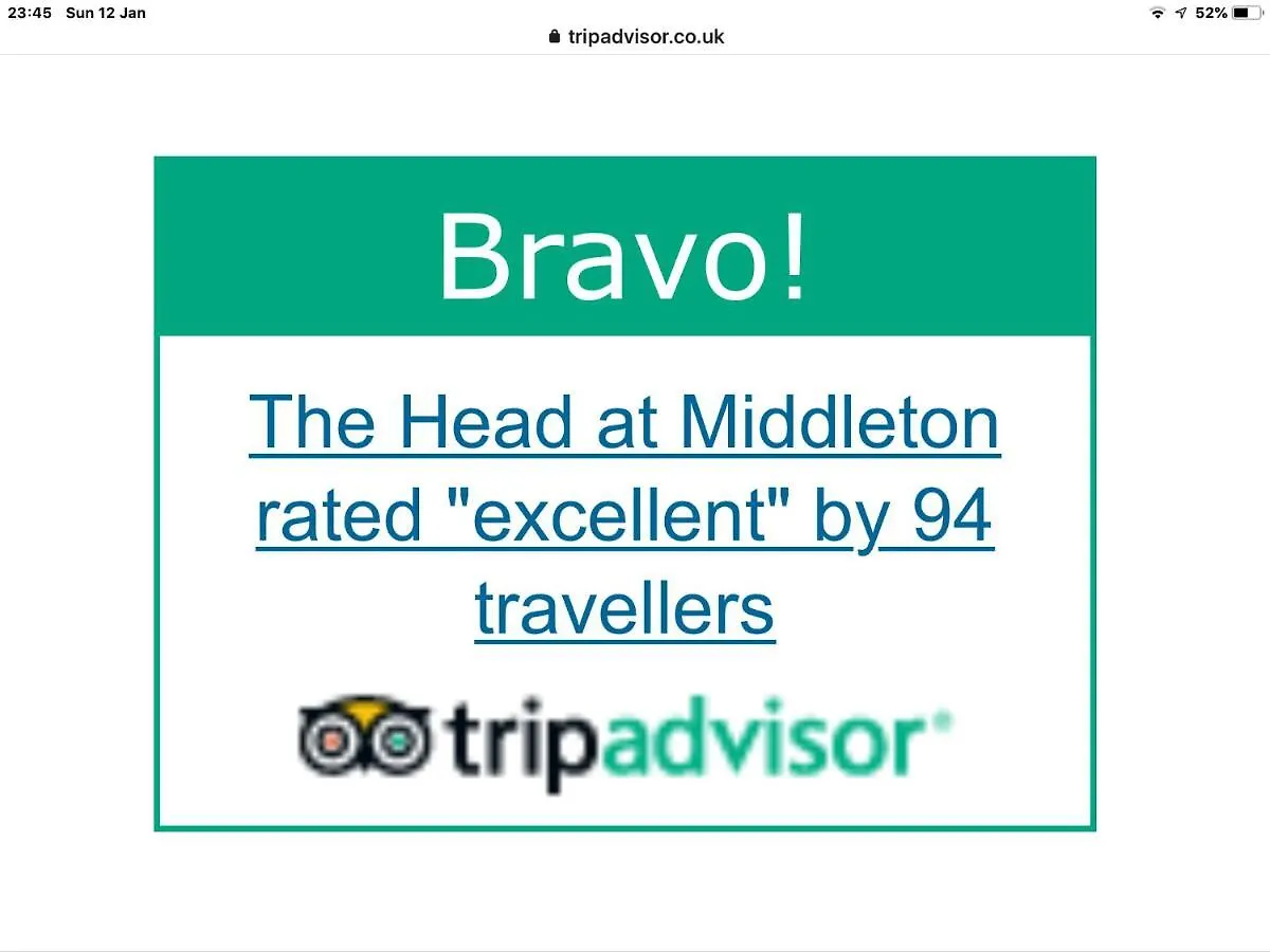 The Head At Middleton فندق مبيت وإفطار سيدبرغ