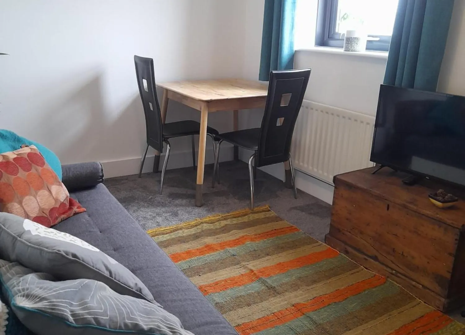 Doubleroom, Living Space And Bathroom In A